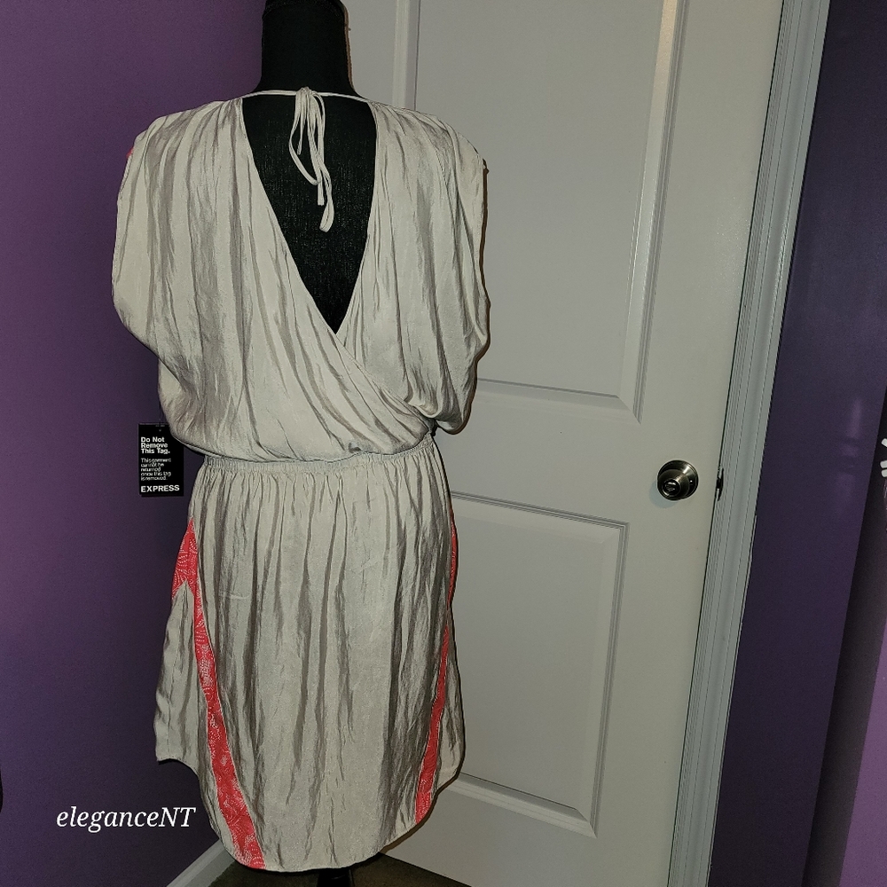 Express Dress with Pink Highlights sz: L NWT - Picture 9 of 12